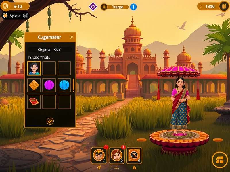 Thangam Glittering Path character customization screen